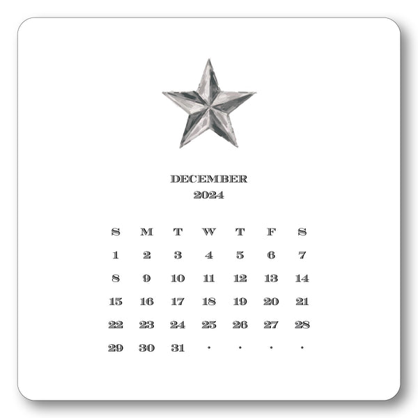 2024 Texas Calendar with Easel (REFILL) Maison de Papier
