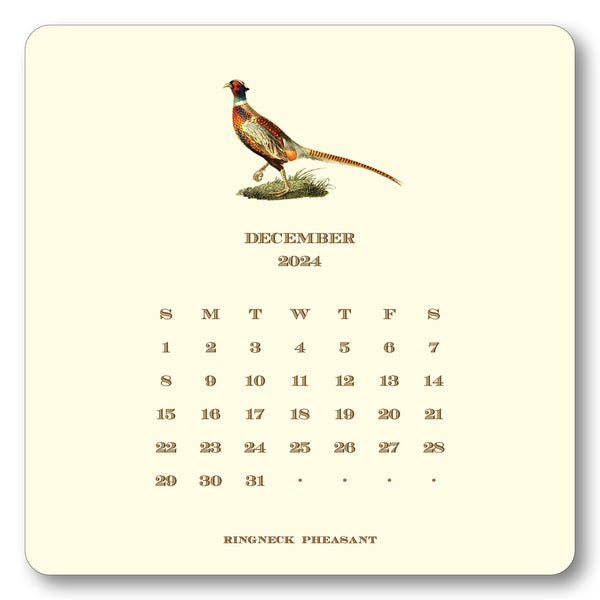 2024 Upland Bird Calendar with Easel Maison de Papier