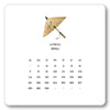 2024 Desk Calendar with Easel (REFILL)