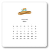 2024 Desk Calendar with Easel (REFILL)