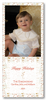 Jingle Bell Laurel Christmas Card Vertical (Policy)