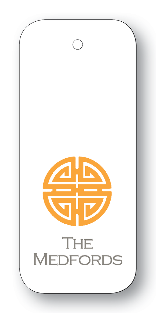 Asian Medallion Orange & Charcoal (Customizable)