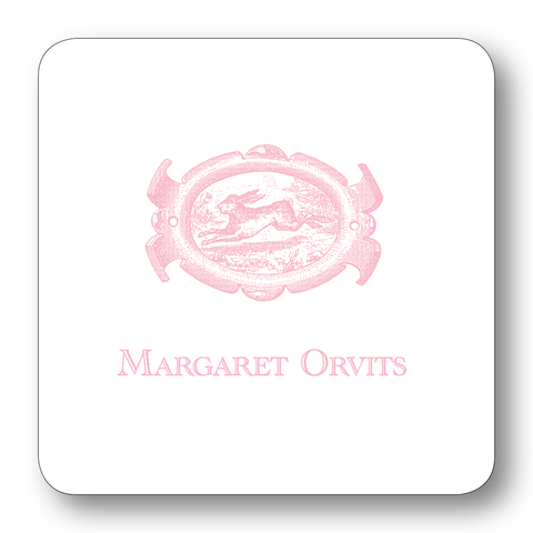 English Hare Oval - Pale Pink (Customizable)