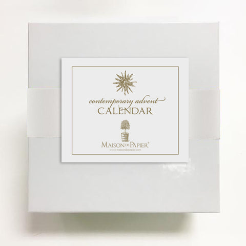 Contemporary Advent Calendar with Easel