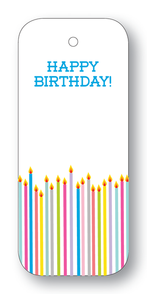Happy Birthday! Candles Multicolor Pastel