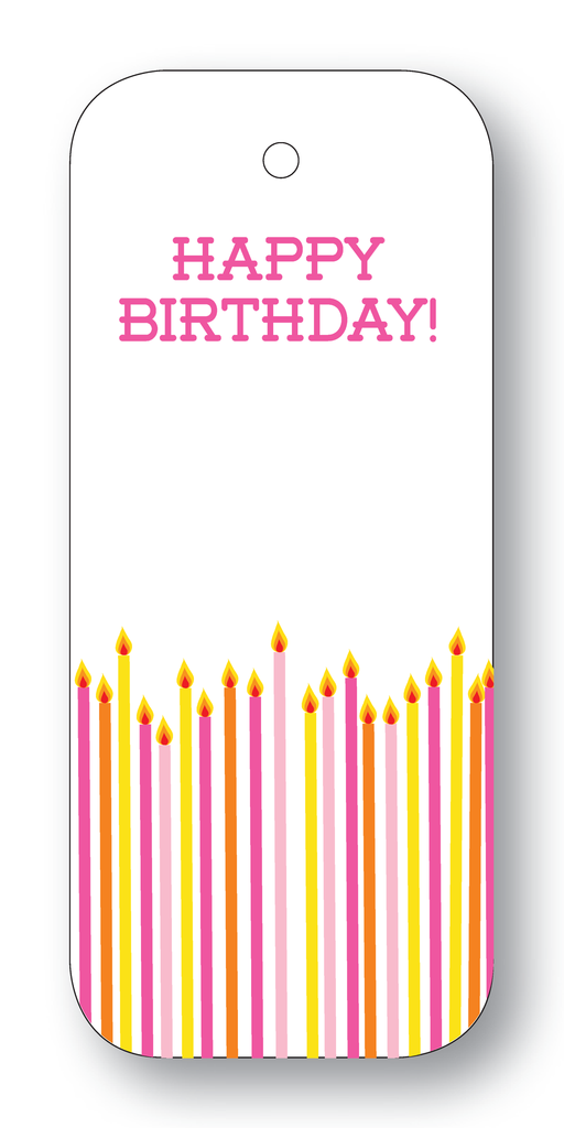 Happy Birthday! Candles Pink