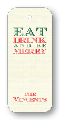 Eat Drink and be Merry - Forest on Ecru (Customizable)