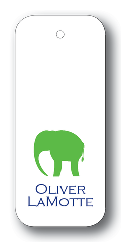 Elephant Silhouette Clover & Navy (Customizable)