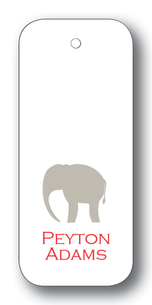 Elephant Silhouette Dove & Scarlet (Customizable)