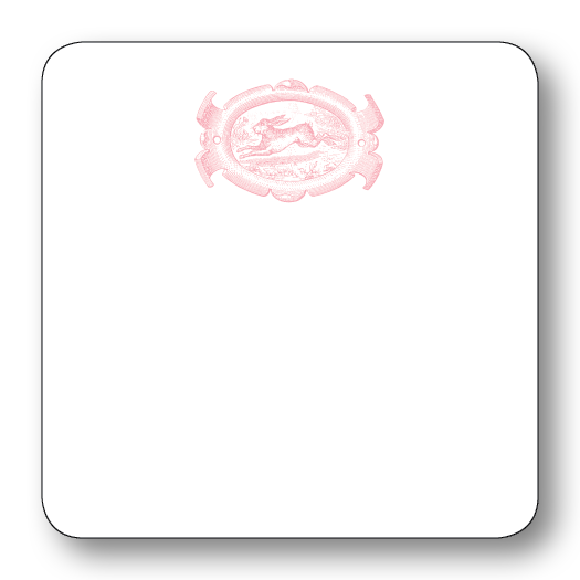 English Hare Oval (Pink)