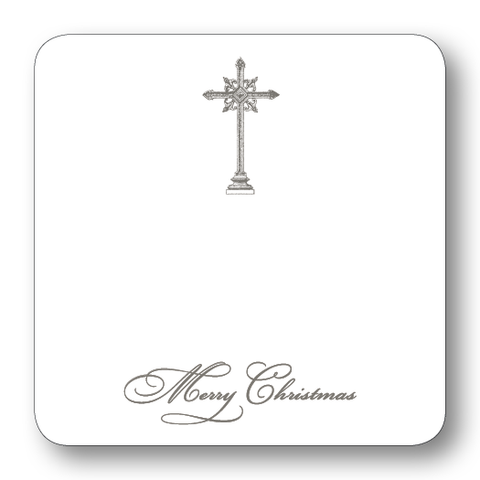 Cross Merry Christmas (Grey)