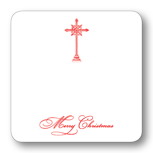 Cross Merry Christmas (Red)