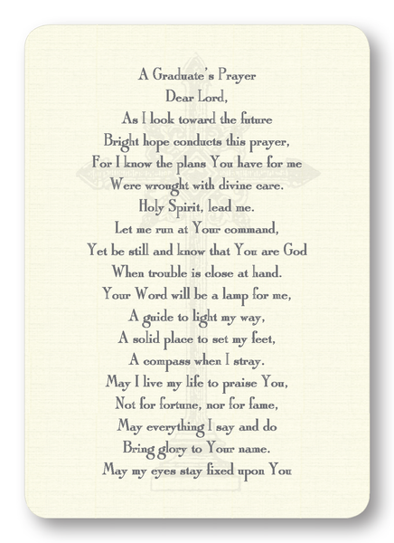 A Graduate's Prayer