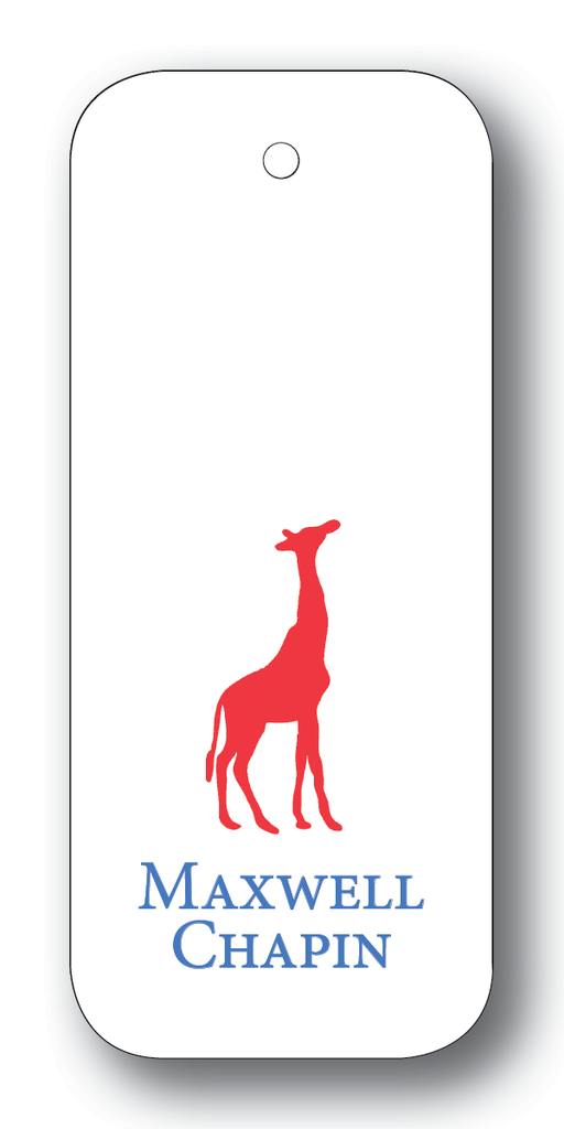 Giraffe Silhouette - Scarlet & Royal (Customizable)