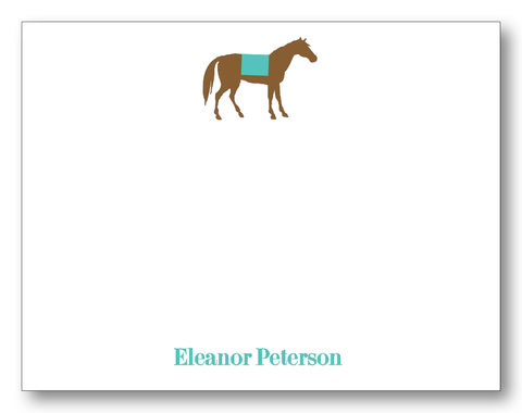 Horse Silhouette - Peridot (Customizable)