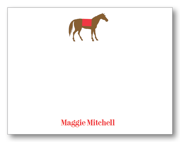 Horse Silhouette - Red (Customizable)