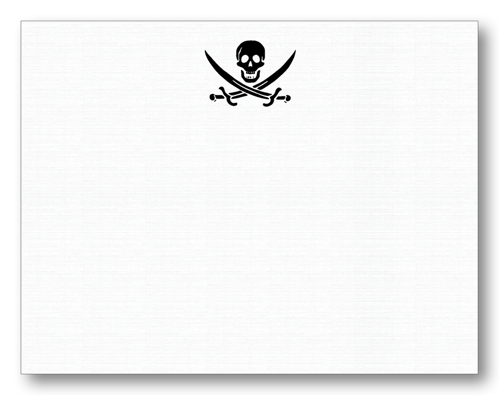 Jolly Roger-Piratenflagge Raumdeko schwarz-weiß 300 x 200 cm
