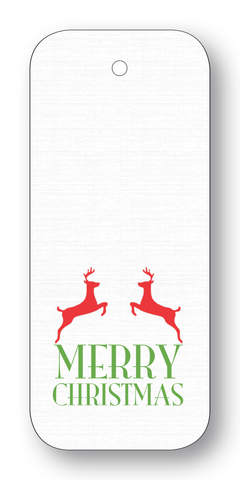 Leaping Deer "Merry Christmas"