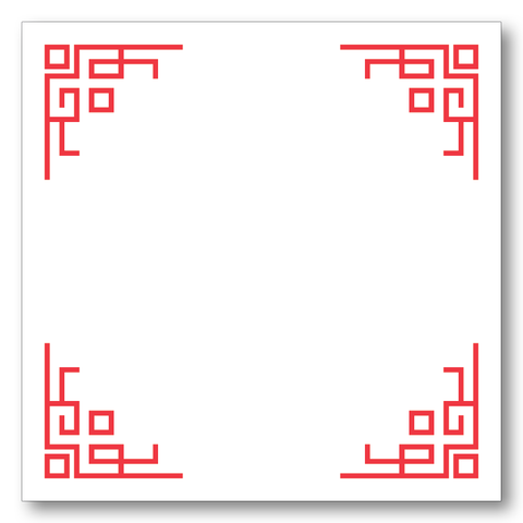Chinese Corners (Red)