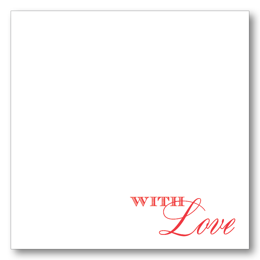 With Love Script (Red)