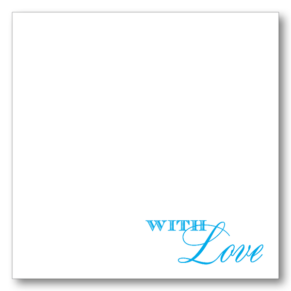 With Love Script (Turquoise)