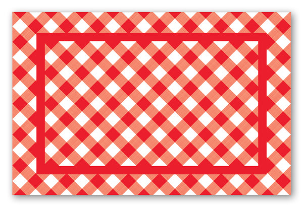 Gingham Check Red