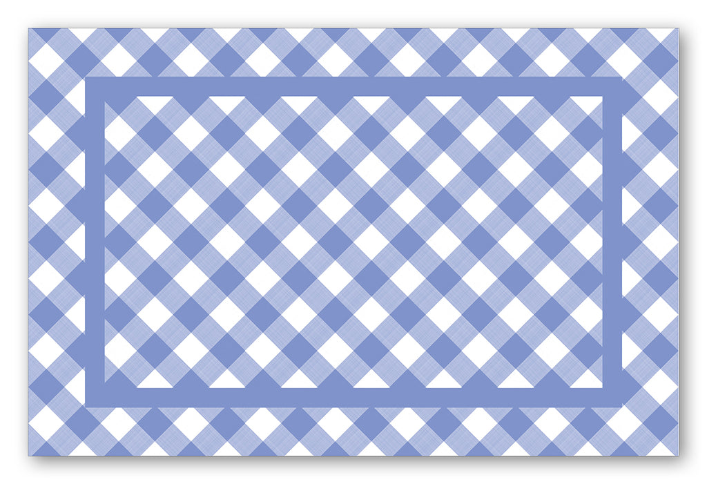 Gingham Check Periwinkle