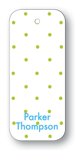 Polka Dots Chartreuse & Turquoise (Customizable)