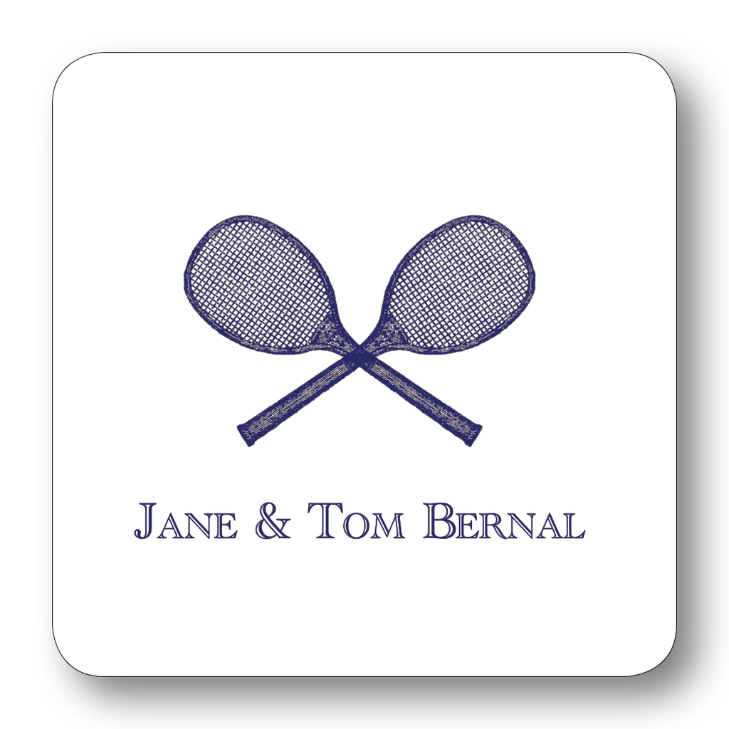 Sports - Racquets, Navy (Customizable)