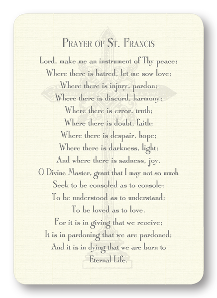 Prayer of St. Francis – Maison de Papier