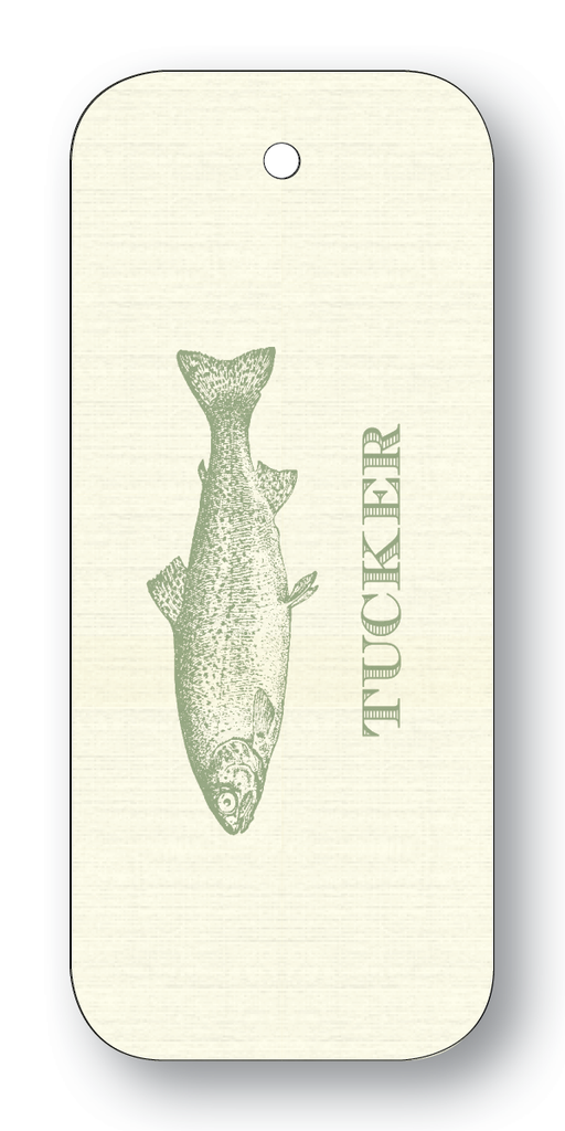 Trout Gift Tags - Sage (Customizable)