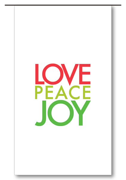 Love Peace Joy (Red)