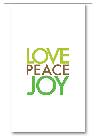 Love Peace Joy (Chartreuse)