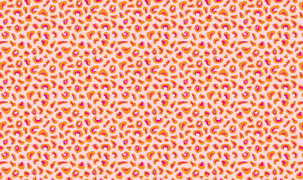 Leopard Print - Azalea & Orange