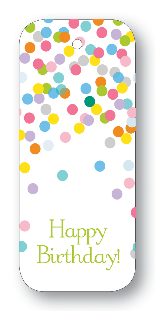Happy Birthday! Confetti Multicolor Pastel