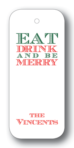 Eat Drink and be Merry - Forest on White (Customizable)