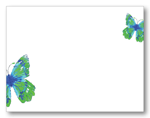 Butterfly Watercolor Green