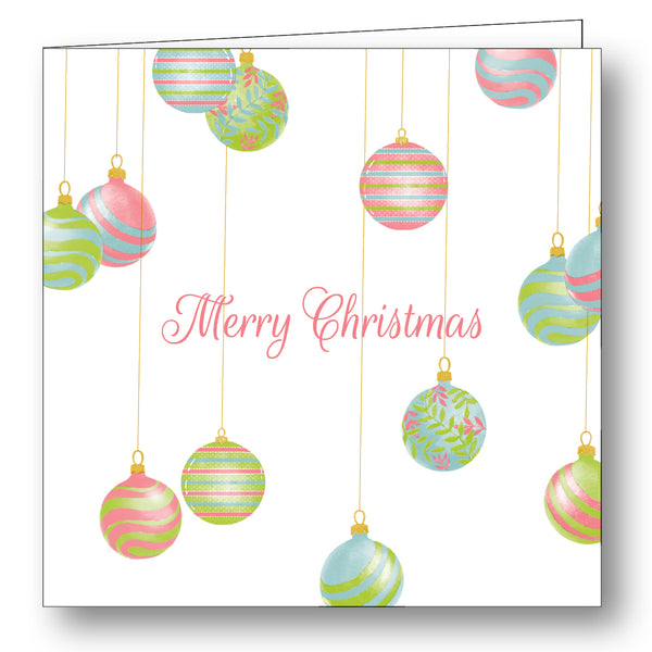 Ornaments Pastel Folded Gift Cards