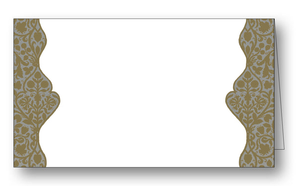 Brocade 795 Gold on Silver Place Cards