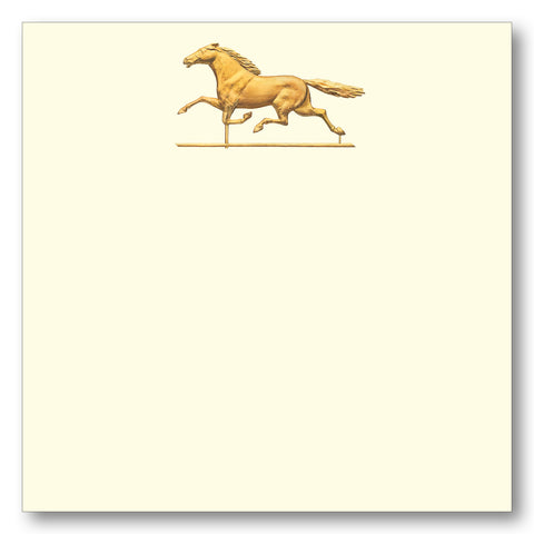 Stallion Weathervane Gold Note Block