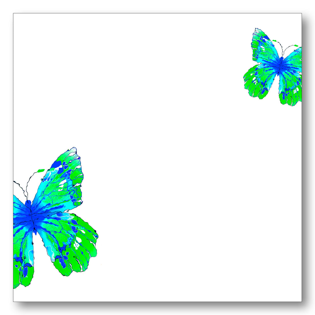 Butterfly Watercolor NB Green