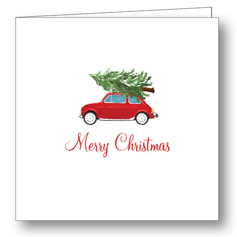 Christmas Car Folded Gift Cards